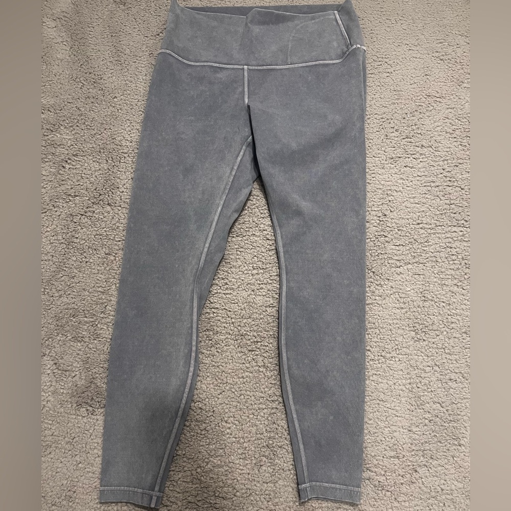 lululemon - wunder under hi-rise tight washed luna 28” luxtreme leggings acid